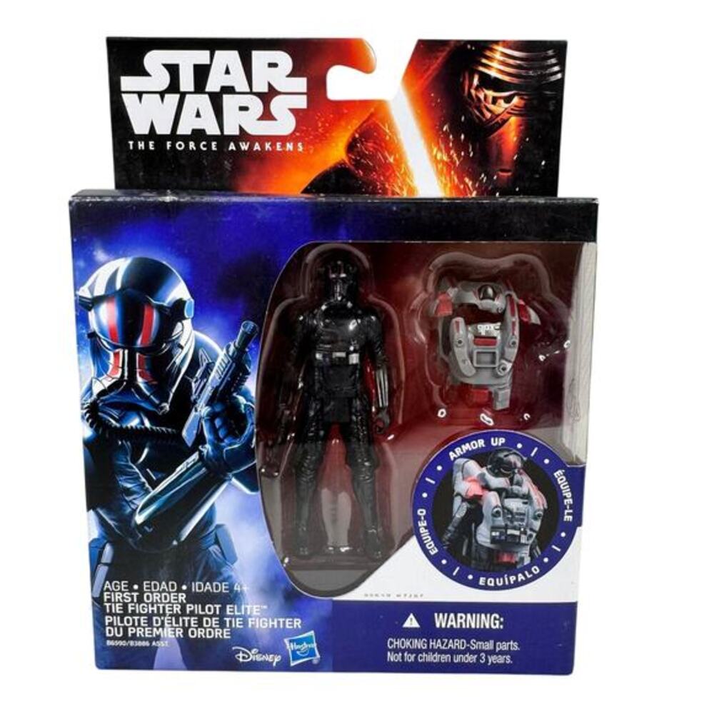 2015 Hasbro Star Wars The Force Awakens First Order TIE Pilot Elite 3.75" Figure